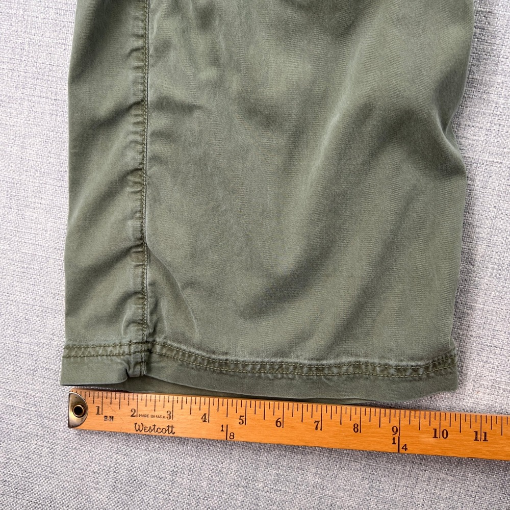 American Eagle Super High Rise Baggy Wide Leg Cargo Pants Women 8 Olive Green - Picture 11 of 13